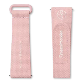 MoonSwatch Borracha Rosa Claro/Branco MoonSwatch Borracha Rosa Claro/Branco