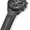 MoonSwatch Cinza Escuro/Preto em Borracha MoonSwatch Cinza Escuro/Preto em Borracha