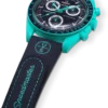 MoonSwatch em borracha azul-escuro/turquesa MoonSwatch em borracha azul-escuro/turquesa