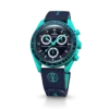 MoonSwatch em borracha azul-escuro/turquesa MoonSwatch em borracha azul-escuro/turquesa