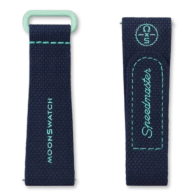 MoonSwatch em borracha azul-escuro/verde MoonSwatch em borracha azul-escuro/verde