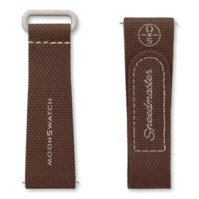 MoonSwatch em borracha castanha/bege MoonSwatch em borracha castanha/bege