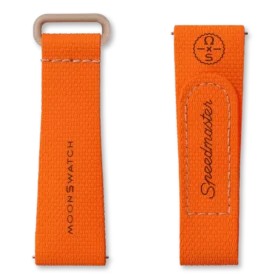 MoonSwatch em borracha laranja/areia MoonSwatch em borracha laranja/areia