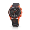 MoonSwatch em borracha preta/laranja MoonSwatch em borracha preta/laranja