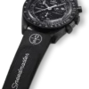 MoonSwatch Preto/Preto em Borracha MoonSwatch Preto/Preto em Borracha