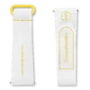 Pulseira MoonSwatch em borracha branca/amarela Pulseira MoonSwatch em borracha branca/amarela